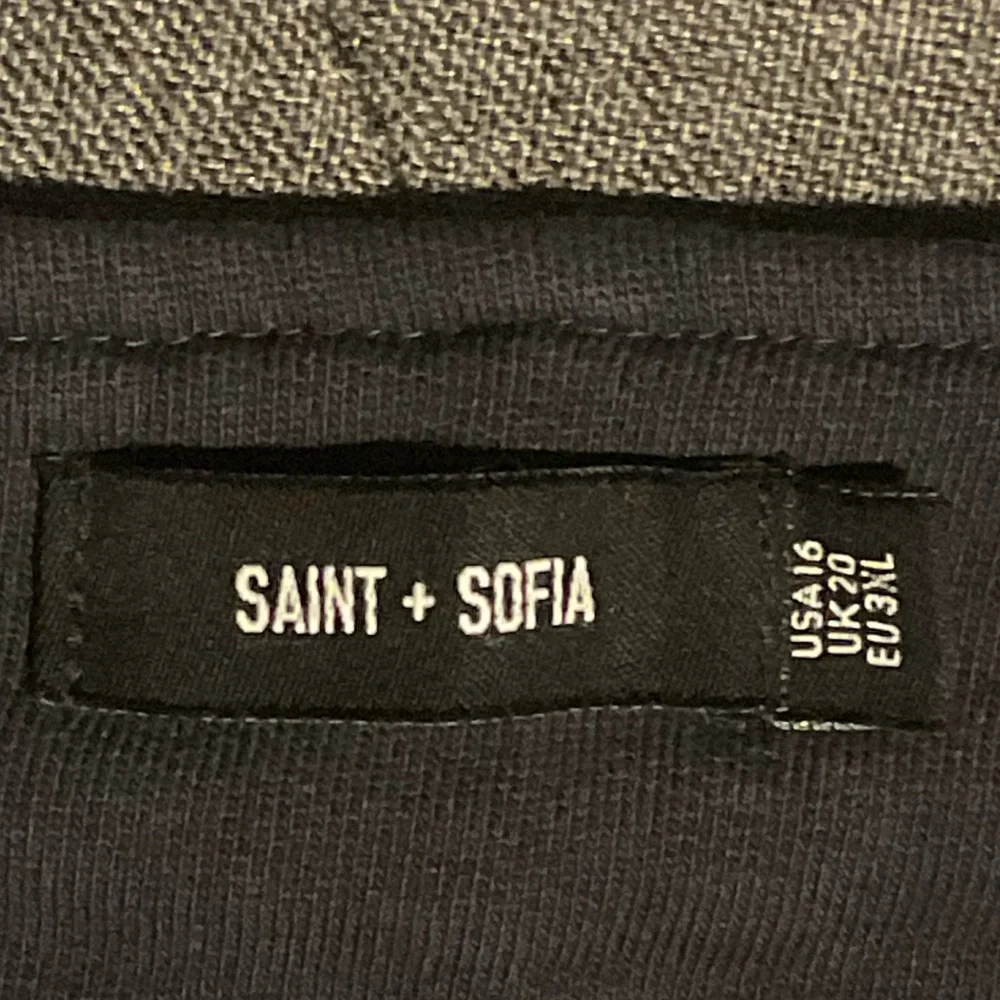 Saint + Sofia Organic Cotton Biker Jacket in Navy Red/Orange Stripe - Picture 9 of 10